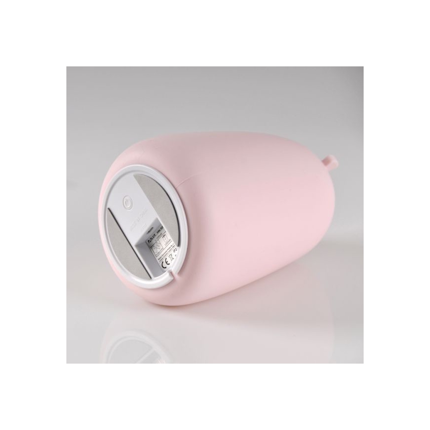 Lâmpada de toque infantil LED RGB URSO LED/0,8W/5V rosa + USB