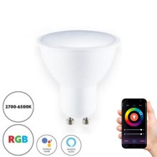 Lâmpada inteligente LED RGB com regulação GU10/5W/230V 2700-6500K WiFi Tuya