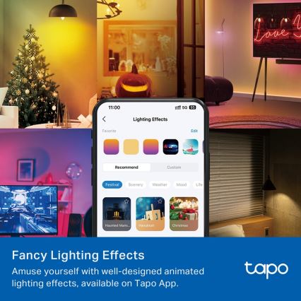 Lâmpada inteligente LED RGBW dimável E14/4,8W/230V 2500-6700K - TP-Link