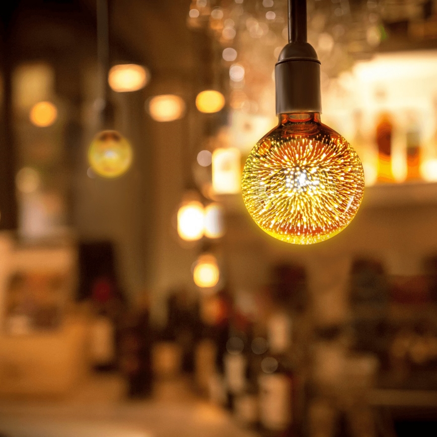 Lâmpada LED Decorativa 3D E27/2W/230V - Aigostar