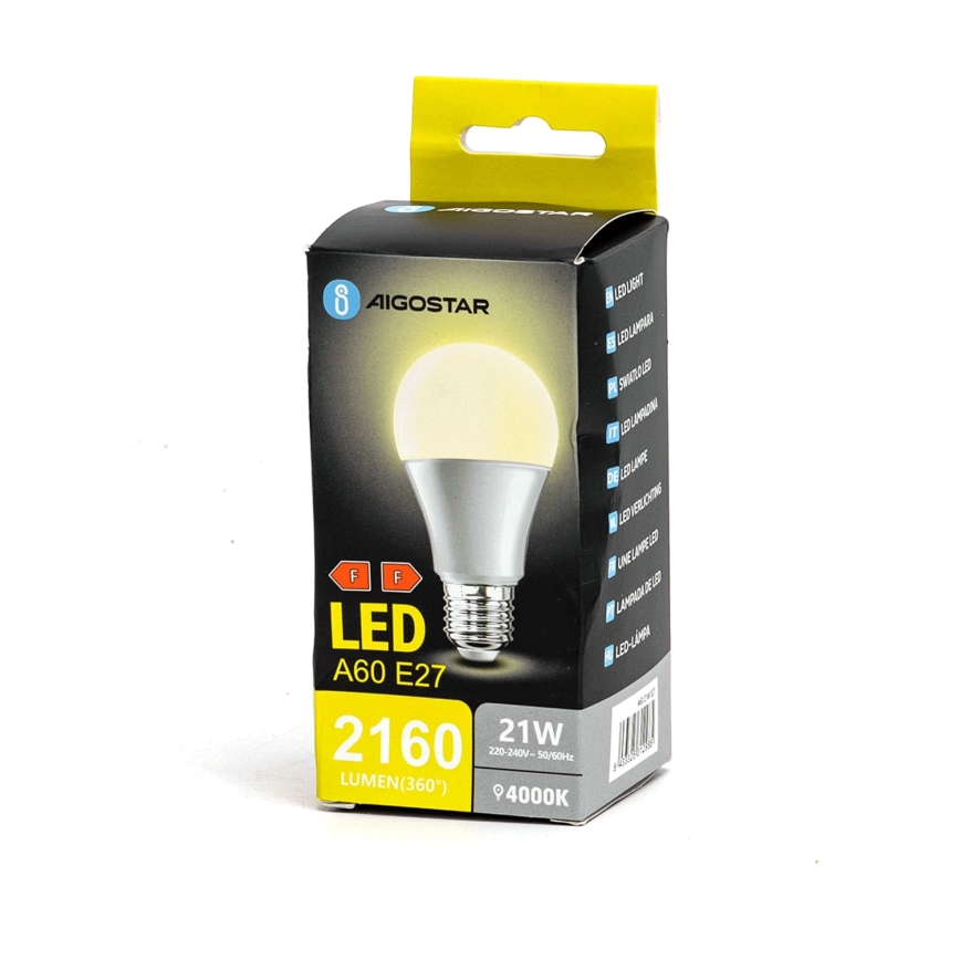 Lâmpada LED A60 E27/21W/230V 4000K - Aigostar
