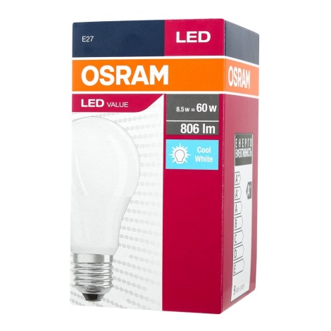 Lâmpada LED A60 E27/9,5W/230V 4000K - Osram