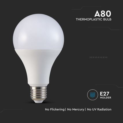 Lâmpada LED A80 E27/20W/230V 3000K