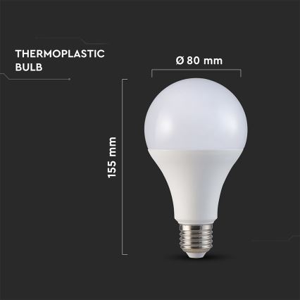 Lâmpada LED A80 E27/20W/230V 3000K