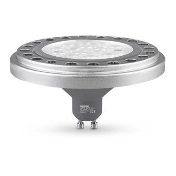 Lâmpada LED AR111 GU10/12W/230V 3000K prateado 30°