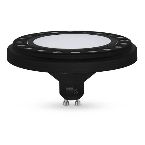 Lâmpada LED AR111 GU10/12W/230V 4000K preto 120°