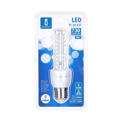 Lâmpada LED B5 E27/8W/230V 6500K - Aigostar