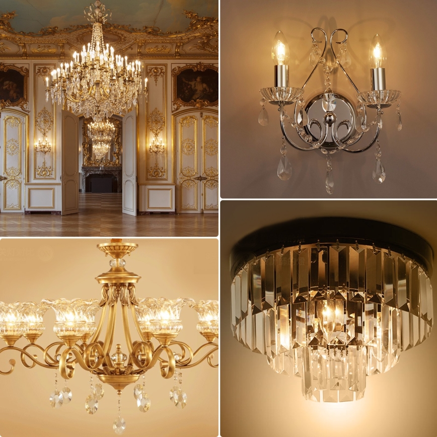 Lâmpada LED C35 E14/4W/230V 2200K - Aigostar