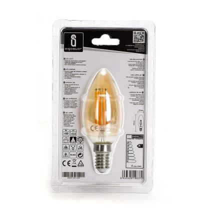 Lâmpada LED C35 E14/4W/230V 2200K - Aigostar