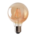 Lâmpada LED CLASIC AMBER G95 E27/8W/230V 2200K - BRILAGI