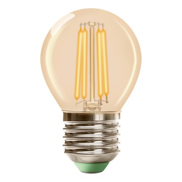 Lâmpada LED CLASSIC AMBER G45 E27/6,5W/230V 2200K - Brilagi