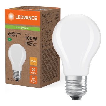 Lâmpada LED CLASSIC FILAMENT A60 E27/7,2 W/230 V 2700 K - Ledvance