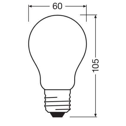 Lâmpada LED CLASSIC FILAMENT A60 E27/7,2 W/230 V 2700 K - Ledvance