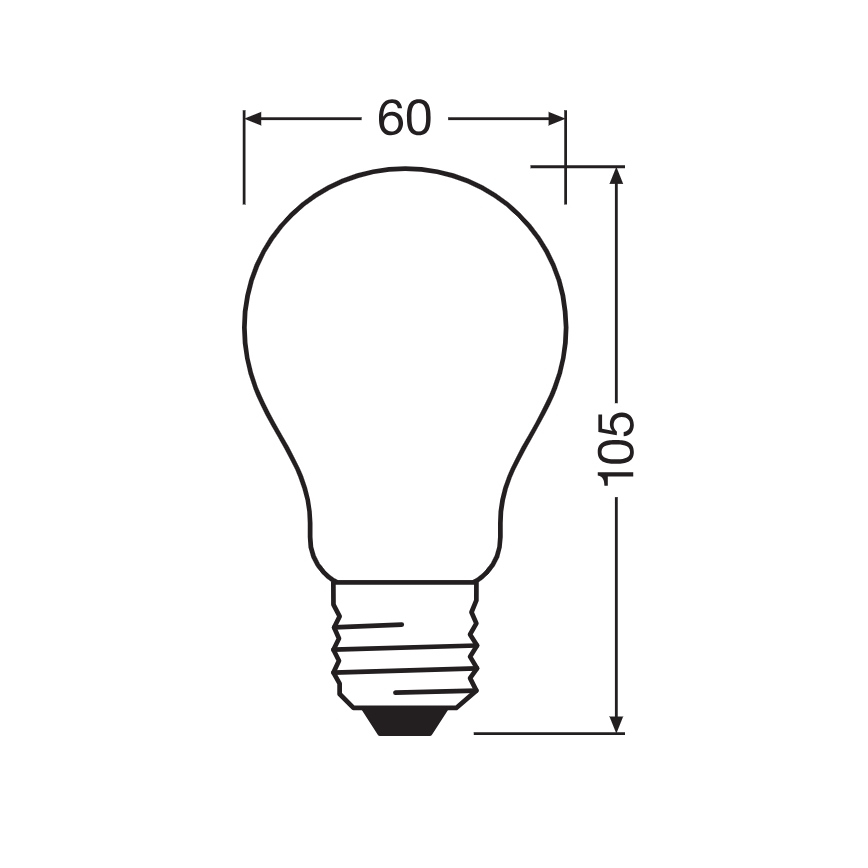Lâmpada LED CLASSIC FILAMENT A60 E27/7,2 W/230 V 2700 K - Ledvance