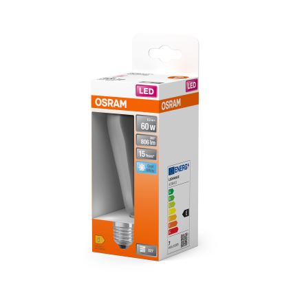 Lâmpada LED CLASSIC FILAMENT E27/6,5W/230V 4000K - Osram