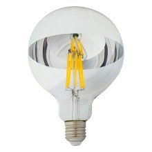 Lâmpada LED com casquilho esférico espelhado DECOR MIRROR G125 E27/12W/230 4200K prateado