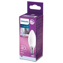 Lâmpada LED com regulação de fluxo luminoso Philips B35 E14/4,5W/230V 4000K