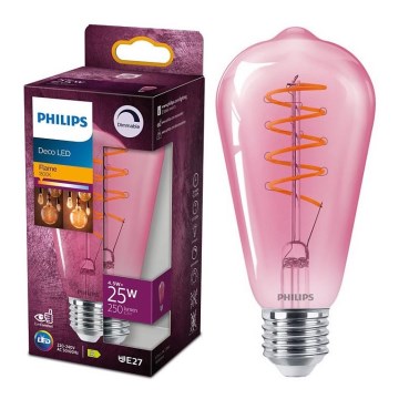 Lâmpada LED com regulação DECO Philips ST64 E27/4,5W/230V 1800K