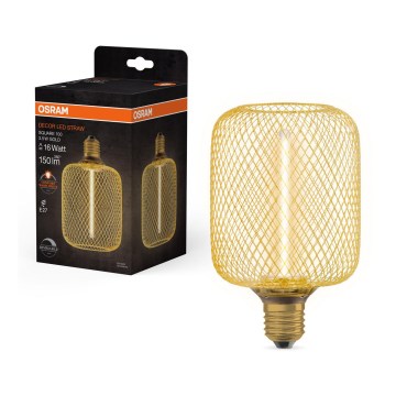 Lâmpada LED com regulação DECOR FILAMENT E27/3,5W/230V 1800K dourado - Osram