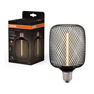 Lâmpada LED com regulação DECOR FILAMENT E27/3,5W/230V 1800K preto - Osram