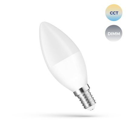 Lâmpada LED com regulação E14/5W/230V 2700-6500K Wi-Fi Tuya