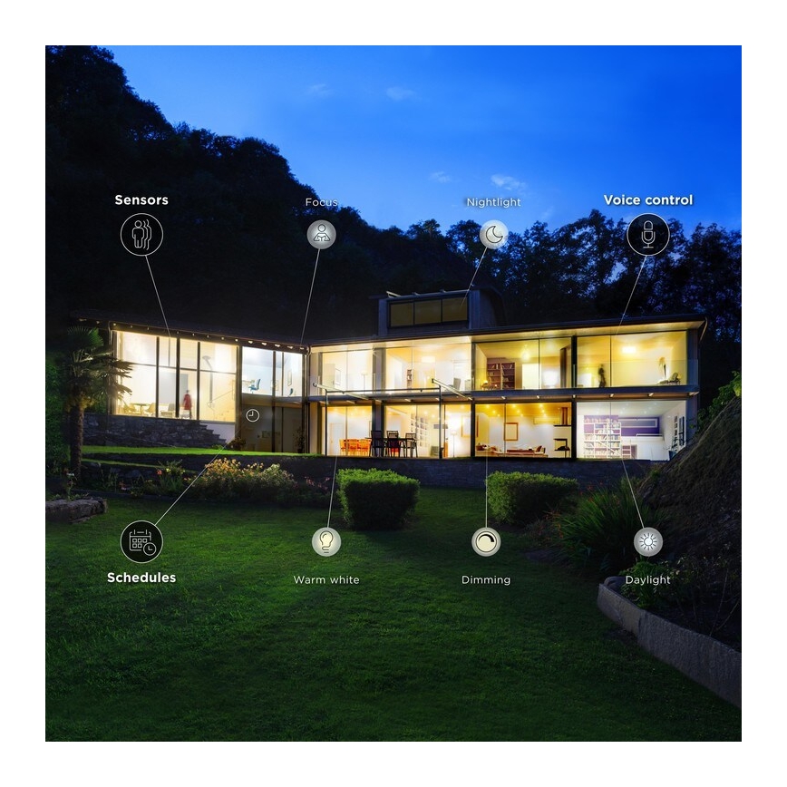 Lâmpada LED com regulação E14/6,5W/230V 2700-6500K Wi-Fi - WiZ