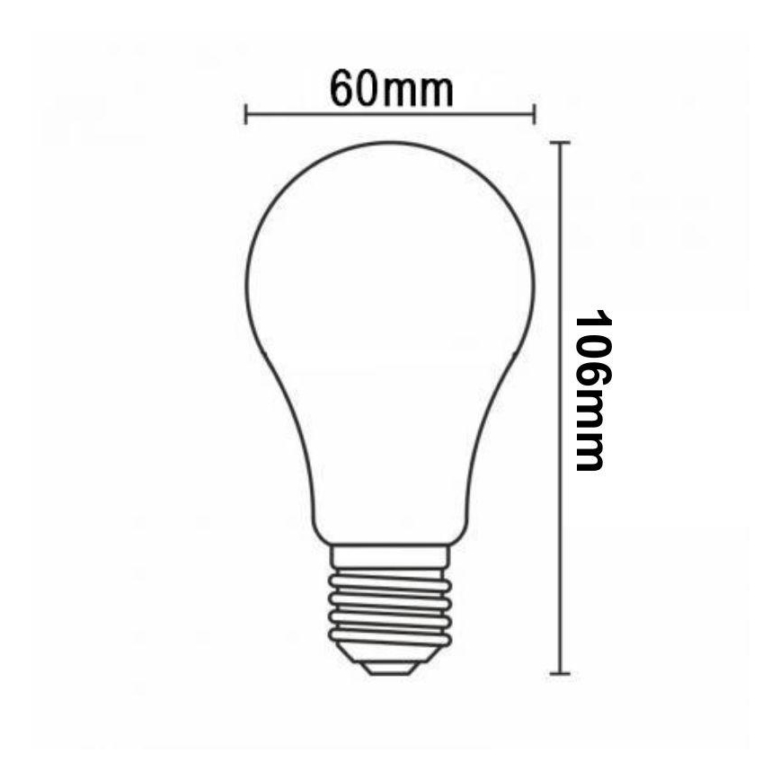 Lâmpada LED com regulação FILAMENT A60 E27/11W/230V 4000K