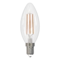 Lâmpada LED com regulação FILAMENT C35 E14/6W/230V 4000K