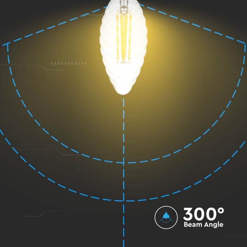 Lâmpada LED com regulação FILAMENT E14/4W/230V 3000K