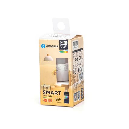 Lâmpada LED com regulação FILAMENT G45 E14/6,5W/230V 2700-6500K Wi-Fi - Aigostar