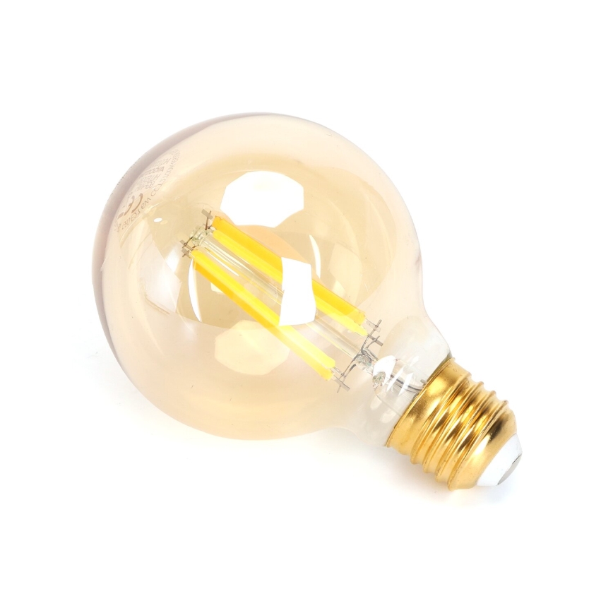 Lâmpada LED com regulação FILAMENT G80 E27/6W/230V 2700-6500K Wi-Fi - Aigostar