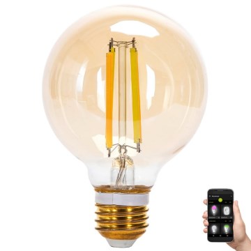 Lâmpada LED com regulação FILAMENT MESH Inteligente G80 E27/6W/230V 2700-6500K - Aigostar