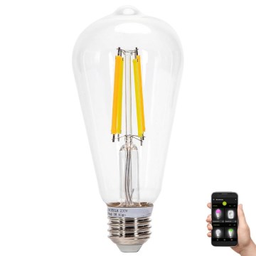 Lâmpada LED com regulação FILAMENT MESH Inteligente ST64 E27/6W/230V 2700-6500K - Aigostar