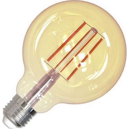Lâmpada LED com regulação FILAMENT VINTAGE G95 E27/12W/230V 2000K