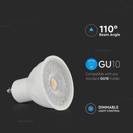 Lâmpada LED com regulação GU10/6W/230V 3000K 110°