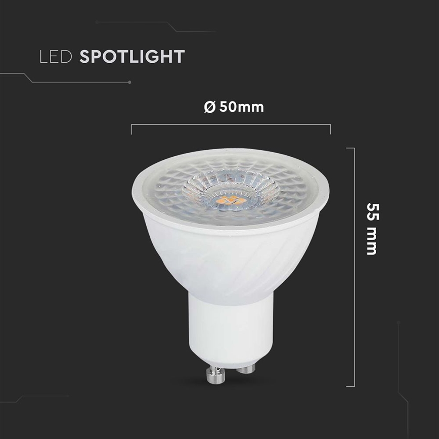 Lâmpada LED com regulação GU10/6W/230V 4000K 110°