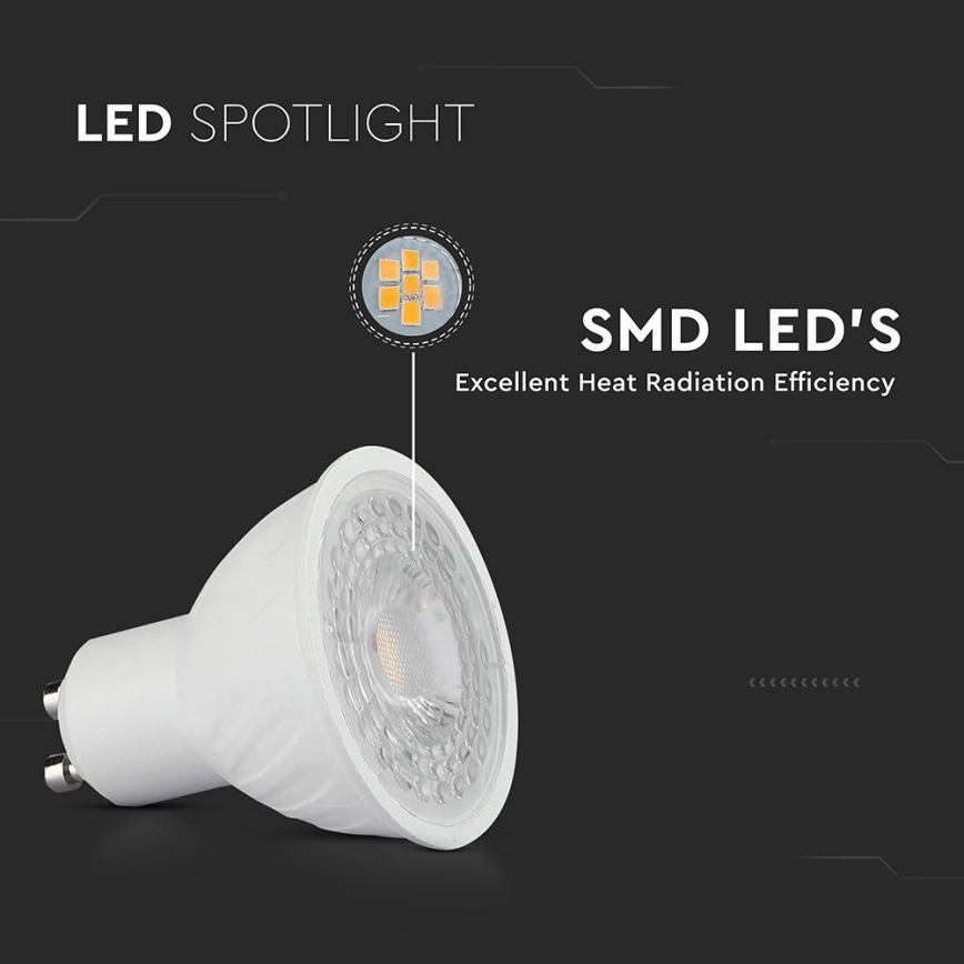 Lâmpada LED com regulação GU10/6W/230V 6500K 38°