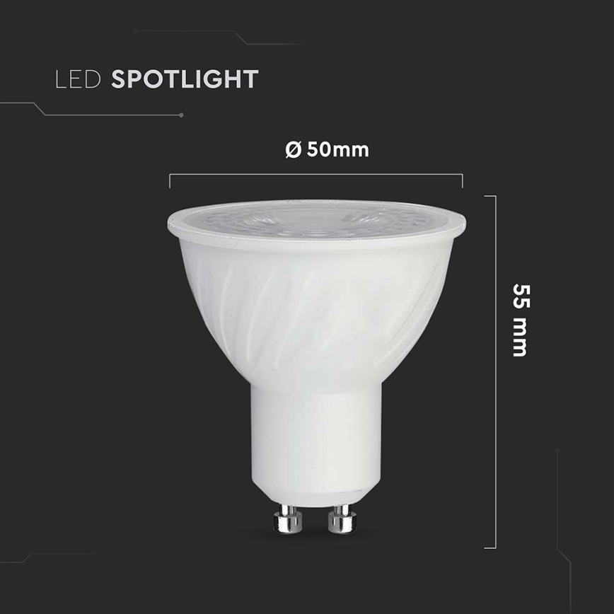 Lâmpada LED com regulação GU10/6W/230V 6500K 38°