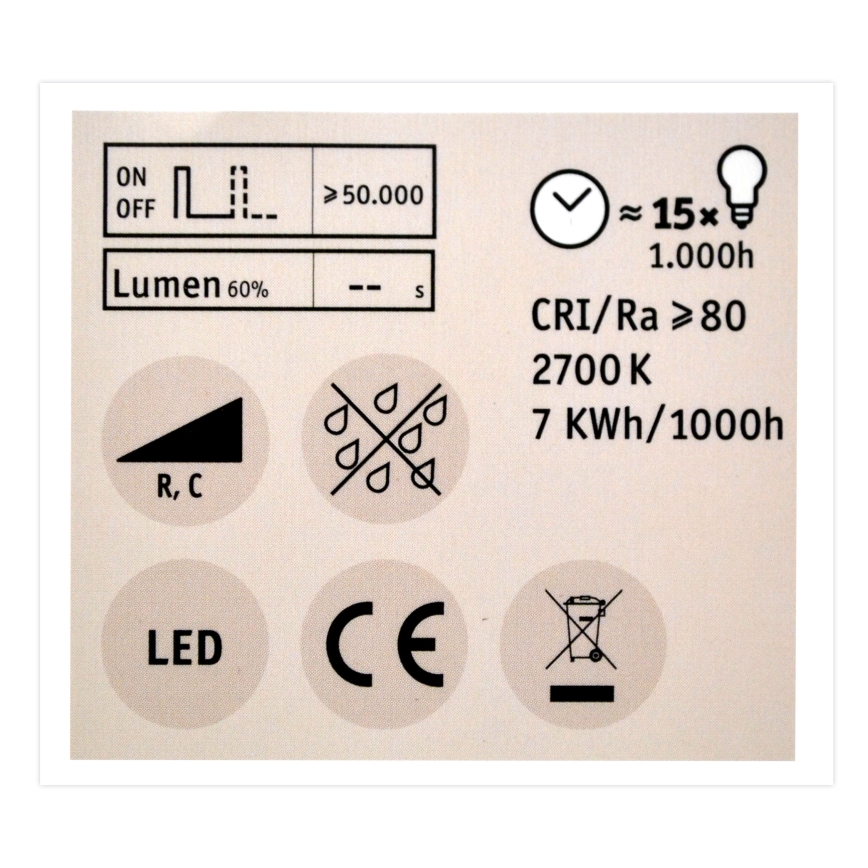 Lâmpada LED com regulação GU10/7W/230V 2700K - Paulmann 28753
