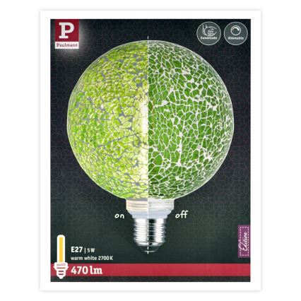 Lâmpada LED com regulação MOSAIC G125 E27/5W/230V 2700K - Paulmann 28747