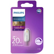 Lâmpada LED com regulação Philips G4/2W/12V 2700K