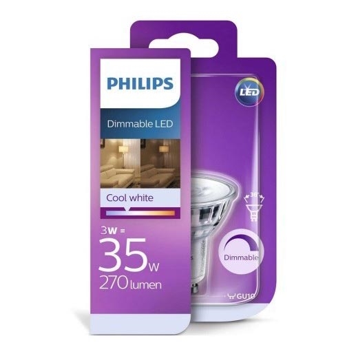 Lâmpada LED com regulação Philips GU10/3W/230V 4000K