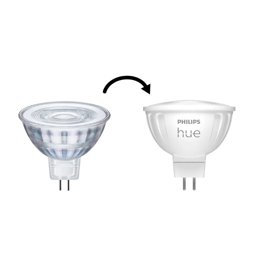 Lâmpada LED com regulação Philips Hue White Ambiance GU5,3/MR16/5,1W/12V 2200-6500K