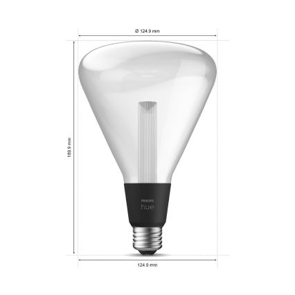 Lâmpada LED RGBW com regulação Philips Hue White And Color Ambiance E27/6,5W/230V 2000-6500K