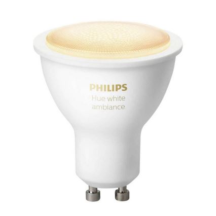 Lâmpada LED com regulação Philips Hue WHITE AMBIANCE 1×GU10/4,3W/230V 2200–6500K