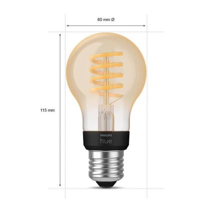 Lâmpada LED com regulação Philips Hue WHITE AMBIANCE A60 E27/7W/230V 2200-4500K