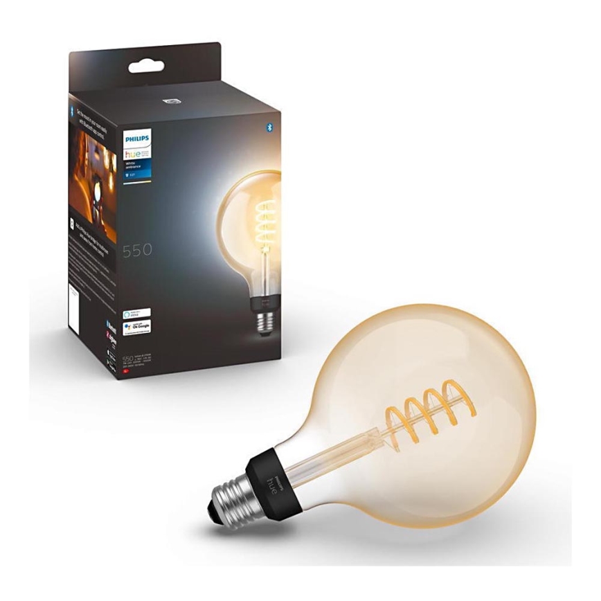 Lâmpada LED com regulação Philips Hue WHITE AMBIANCE G125 E27/7W/230V 2200-4500K