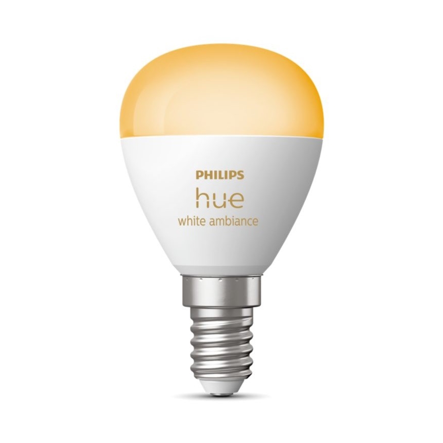 Lâmpada LED com regulação Philips Hue WHITE AMBIANCE P45 E14/5,1W/230V 2200-6500K