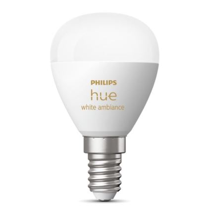 Lâmpada LED com regulação Philips Hue WHITE AMBIANCE P45 E14/5,1W/230V 2200-6500K