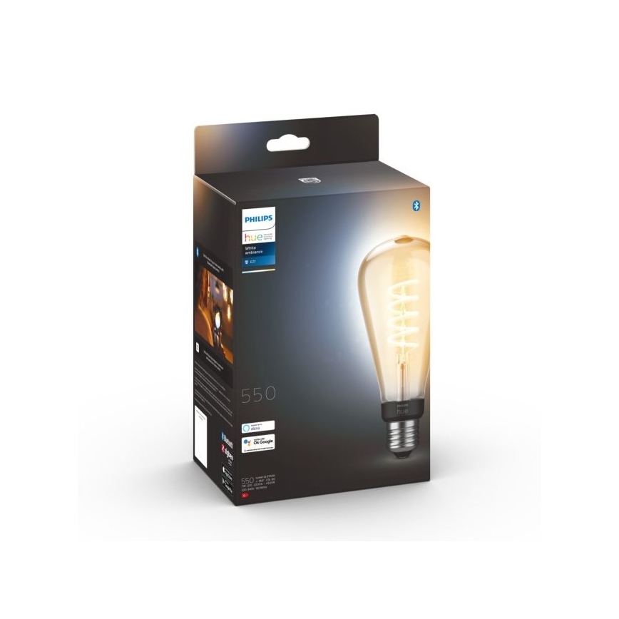 Lâmpada LED com regulação Philips Hue WHITE AMBIANCE ST72 E27/7W/230V 2200-4500K